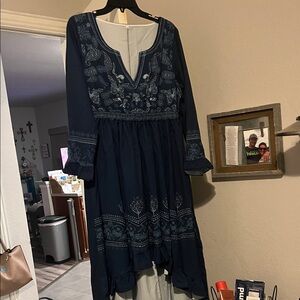 Amazon Navy Blue Long Sleeve Dress